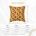 thumbnail image 2 of Faux Leather Throw Pillow Covers, Beautiful Bohemian Sunflower Decorative Pillow Covers for Couch Sofa Bed Living Room Home Garden, Pillow Cases with Invisible Zipper, 2 of 6