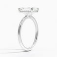 Splendid Jewel 14K White Gold Over Wedding Ring Emerald Cut 2 Ct