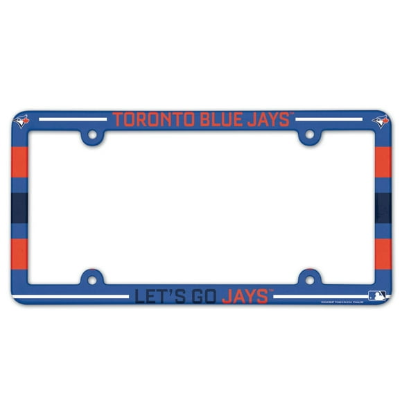 Cadre de plaque d'immatriculation à Slogan en couleur Wincraft Toronto Blue Jays