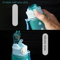 thumbnail image 2 of 900ml Sports water Bottle High Temperature Resistant Graduated Straw Cup Rainbow Frosted Progressive Color Water Cup Plastic Cup, 2 of 7
