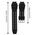 thumbnail image 4 of Correa de reloj de cuero PU de color negro compatible con GA-1000/1100 GW-4000/A1100 G-1400, 4 of 7