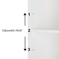 thumbnail image 6 of PAPROOS Over the Toilet Storage Cabinet, Bathroom Space Saver Organizer above Toilet with Adjustable Shelf and 2 Doors, White #3, 6 of 9