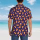 thumbnail image 4 of Fotbe Candy Corn (2) Camisa Hawaiana para Hombre Unisex – Camisa Casual de Verano con Botones de Manga Corta de Algodón y Lino,3X-Large, 4 of 7