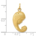 thumbnail image 3 of Auriga Fine Jewelry 14K Yellow Gold Mother Charm Pendant for Women (L-27 mm,W-13 mm), 3 of 5