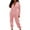 002 Pink, variant on Women's Fleece Onesie Pajamas Warm Soft Romper Sleepwear One Piece Hooded Zipper Playsuit Loungewear