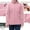 Pink, variant on Women's Trendy Cropped Jacket Rainproof Hooded Packable Windbreaker Autumn Fashion