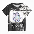 thumbnail image 4 of HCNTES Spooky Season Shirts for Toddler Baby Girls Halloween T-Shirt Ghost Graphic Tees Short Sleeve Tops, 4 of 4