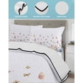 thumbnail image 4 of Quilts Twin Size, Spring Floral Soft Comforter Bedding Set for Bed, Watercolor Butterfly Summer Botanical Lightweight Quilted Bedspread with Pillow Cover(2 Pieces) for All Season, 68x86 Inch, 4 of 6