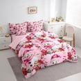 thumbnail image 3 of Manfei Cute Snowman 7 Pieces Bedding Comforter Set,Red Berry Leaves Full Bedding Set,Pmerry Christmas Fitted Sheet Flat Sheet For Kids,Microfiber Bedroom Decor Reversible, 3 of 8
