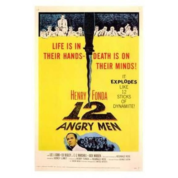 Twelve Angry Men Movie Poster - 11 x 17