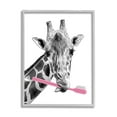 thumbnail image 4 of Stupell Industries Funny Animal Bathroom Toothbrush Animals & Insects Painting Gray Framed Art Print Wall Art, 4 of 5