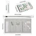 thumbnail image 3 of JIALIOU Nylon Trifold Card Wallet with ID Window Zipper Pocket for Men Women Teen Cute Love Frogs, 3 of 7