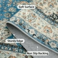 thumbnail image 6 of Lahome Area Rugs for Living Room 6'x9' Washable Oriental Floral Medallion Rug Indoor Printed Carpet Non Slip Mat for Dining Bedroom Office Dorm Classroom, Blue, 6 of 9