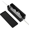 thumbnail image 3 of Cable Management Box, Cord Organizer Box Cover with Cable Kit Hides Power Strips, Surge Protectors & Cords. Keeps Kids & Pet Safe, Black, 3 of 7