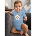 thumbnail image 2 of Cute Baby Bunny W Glasses Bodysuit Infant -Image by Shutterstock,  24 Months, 2 of 4