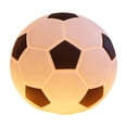 thumbnail image 2 of Lámpara LED nocturna temática de fútbol con recarga USB, decoración de bola de plástico blanco de 12 cm para dormitorios, residencias estudiantiles y aficionados al deporte., 2 of 9