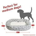 thumbnail image 3 of Majestic Pet Sherpa Fusion Bagel Pet Bed for Dogs, Calming Dog Bed Washable, Medium, Gray, 3 of 5