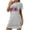 Grey, variant on Sakmal Cloud-Like Moomoo Nightgowns for Women Loose Breathable Green Christmas Moomoo Dress Crew Neck Short Christmas Trees Print Short Sleeve Nightgowns S-2XL