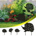 thumbnail image 1 of DPTALR Outdoor Iron Art Four Small Hedgehog Plug-In Garden Decoration Ornaments, 1 of 7