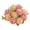 Champagne, variant on 1 Pack Artificial Hydrangea Bouquet, 12.59" Faux Silk Flowers 7 Heads Bush for Girl Room Wall Accent Decoration, Soft Gradient Pink