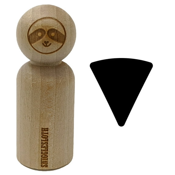 Pizza Slice Triangle Solid Rubber Stamp for Scrapbooking Crafting Stamping - Small 3/4 Inch