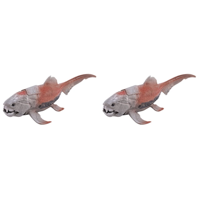 2piezas 20 cm Dinosaurios Modelo de Juguete Dunkleosteus Dinosaurio Peces Decoración Figura de Acción Modelo Juguetes para NiñOs Colección Brinquedos