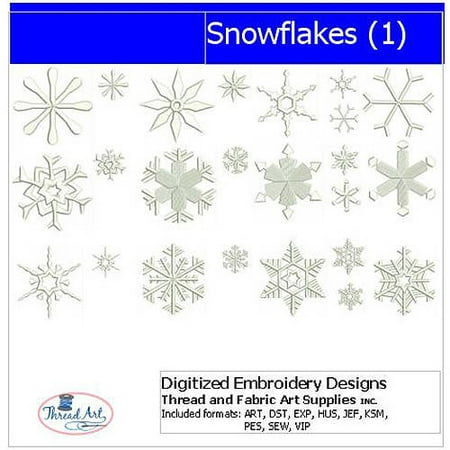 - Threadart Machine Embroidery Designs Snowflakes(1) CD