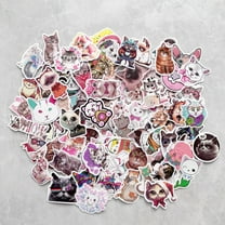 100 Cute cat Stickers for Kids Water Bottle Stickers for Laptop Hydroflask Skateboard Waterproof Aesthetic Stickers for Teens Boys Girls
