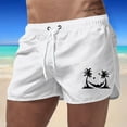 thumbnail image 1 of WILLBEST Pantalones Cortos de Verano para Hombre, Deportivos, de Moda, para El Tiempo Libre, para Viajes, de Poliéster, con Estampado de Cocoteros, para Playa, 1 of 3