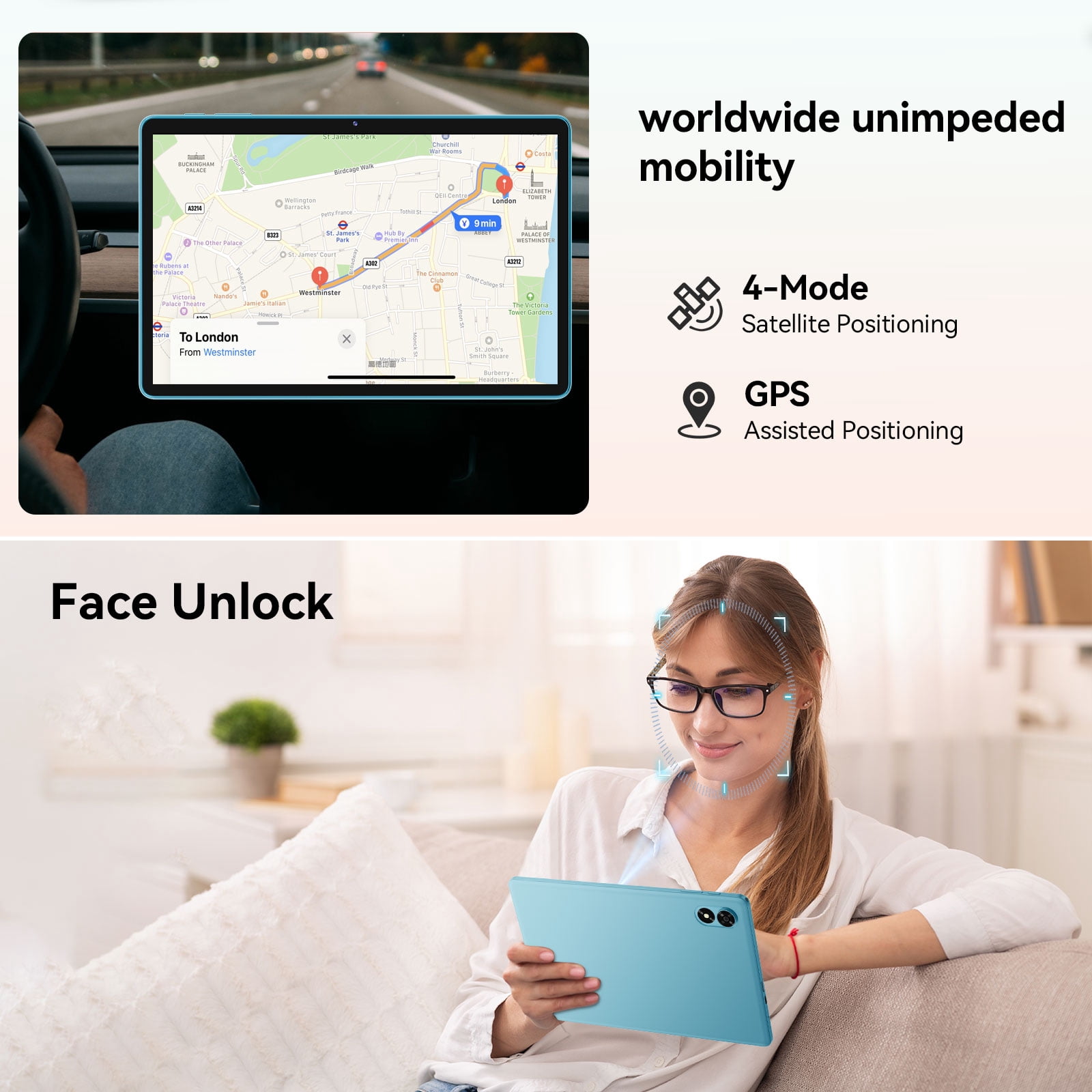 Android 15 Tablet, 11 inch 24GB RAM + 128GB ROM 1TB Expand, Octa-Core Tablet with GPS, 8000mAh, 1280x800 FHD Display, 5MP+8MP Dual Camera, WiFi, Bluetooth, GPS,Includes protective case