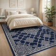 thumbnail image 3 of ODIKA 8'x10' Washable Area Rug Durable, Non-Slip Front Door Trellis Covering Featuring Geometric Motifs Entrance for Living Room, Under Sectional, Family, 3 of 7