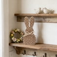 thumbnail image 5 of 1 Pcs Easter Bunny Table Wooden Sign Easter Peeps Decor Spring Wood Bunnies Rabbit Ornament Farmhouse Tabletop Decoration for Easter Party Tiered Tray Mantle Desk Office Home Party, 5 of 7