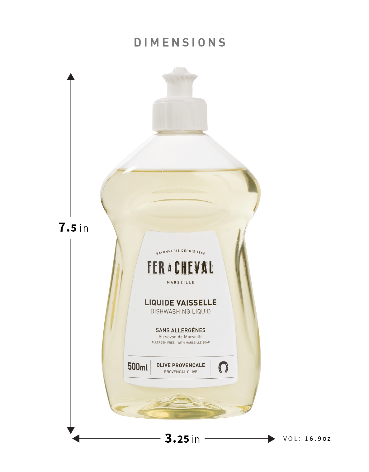 Fer A Cheval Dishwashing Liquid 2-Pack 2 x 500ml Gentle on Skin