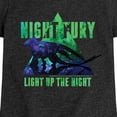 thumbnail image 3 of How to Train Your Dragon - Night Fury Light Up The Night - Toddler And Youth Girls Short Sleeve Graphic T-Shirt, 3 of 5