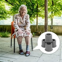 ibasenice 4Pcs Shower Chair Feet Pads Rubber Chair Foot Cover NonSlip Grey for Seniors