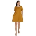 thumbnail image 4 of Inkmeso Swing Dress With Pockets Summer Cotton Tunic Tshirt Dress For Women, 4 of 7