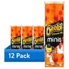 (12 pack) Cheetos Brand Minis Flamin’ Hot Cheese Flavored Canister, 3.625 oz (Packaging may vary)