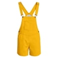 thumbnail image 5 of EliteGoogv Mens Overalls Summer Outdoor Solid Color Loose Fit Adjustable Straps Jumpsuit For Men Casual Lightweight Daily Wear Pants Yellow XS, 5 of 9