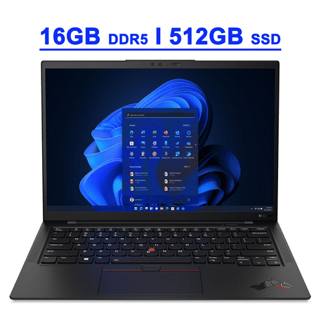 Lenovo ThinkPad X1 Carbon Gen 11 Premium Business Laptop 14" WUXGA IPS Touch 400 nits 100% sRGB 13th Gen Intel 12-core i7-1365U 16GB DDR5 512GB SSD Fingerprint Backlit Thunderbolt Win11Pro Black