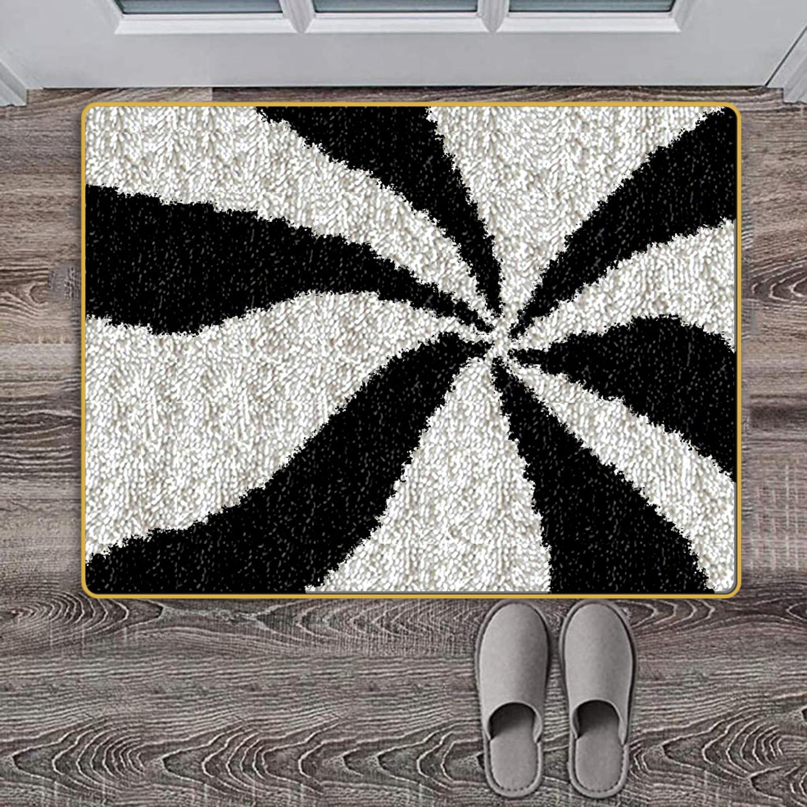Wxqbjtam 2x Latch Hook Kit DIY Rug Tapestry Carpet Making Embroidery Needlework for Adult