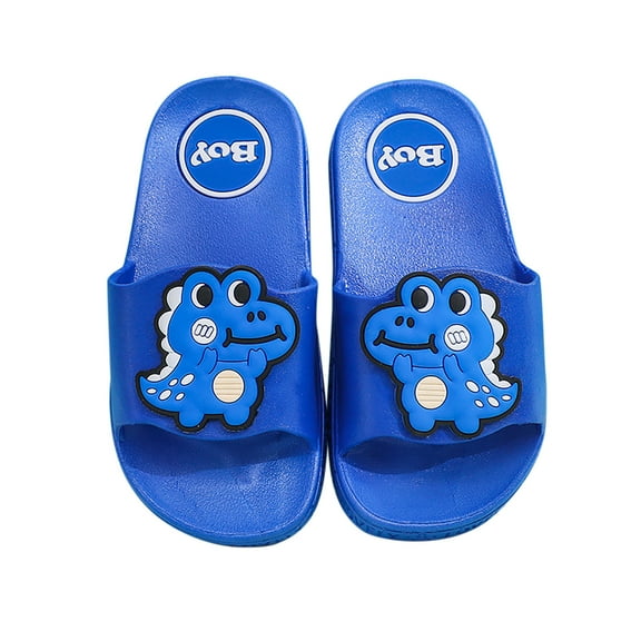 Odeerbi Girls Slippers Toddler Baby Boys Girls Cartoon Dinosaur Soft And Non-Slip Kids Summer Flip Flop