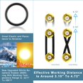 thumbnail image 2 of Rolling Gears JDM Bumper Quick Release Front Rear Bumper Fasteners, 4 Piece (Gold), 8 x O-Ring, 2 of 4