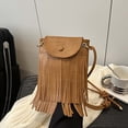 thumbnail image 1 of gcong Stylish Tassel Messenger Crossbody Bag with Decorative Charm for Daily Utility and Use, 1 of 3