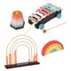 thumbnail image 1 of Juguetes Montessori xilófono juguete sensorial preescolar apilable juguete apilable de arcoíris de madera para regalos de cumpleaños de 3 a 5, 1 of 9