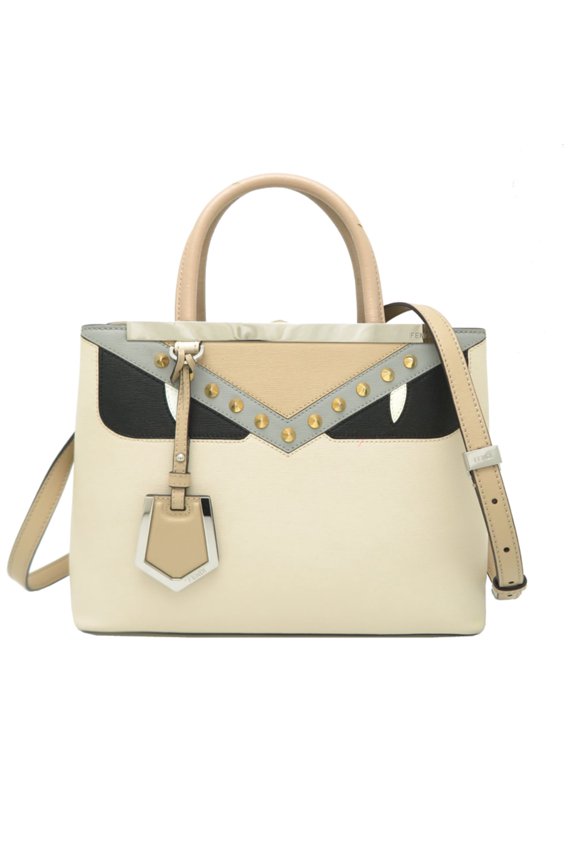 Pre-Owned Fendi Petite Toujours Monster Women's Handbag 8BH253 Leather Bugs