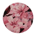 thumbnail image 4 of WYYP Floral Zen Flower Sakura Cherry Blossom VIII Asian Flowers for Picnic Dining Kitchen Farmhouse Round Tablecloth White, 4 of 8