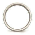 thumbnail image 2 of Titanium 925 Sterling Silver-Inlay Flat 6mm Wedding Band Ring Size 8, 2 of 7