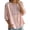 Pink, variant on Women's Embroidered Blouses Summer Round Neck Embroidered Top 3/4 Sleeve Casual Boho Loose Lightweight Daily Shirts by Yigetop Green L
