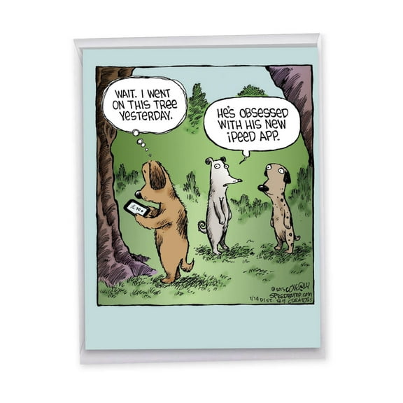 1 Jumbo Funny Birthday Greeting Card (8.5 x 11 Inch) - Ipeed App Birthday J2621BDG