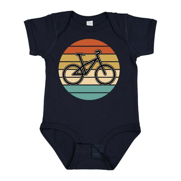 Inktastic Bicycle Vintage Cyclist Sunset Boys or Girls Baby Bodysuit